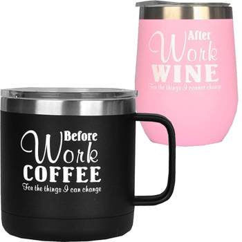 Meant2tobe Coffee Mug Gift Set of 2 - Pink