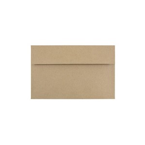 JAM Paper A10 Invitation Envelopes 6 x 9.5 Brown Kraft Paper Bag LEKR850 - 1 of 4