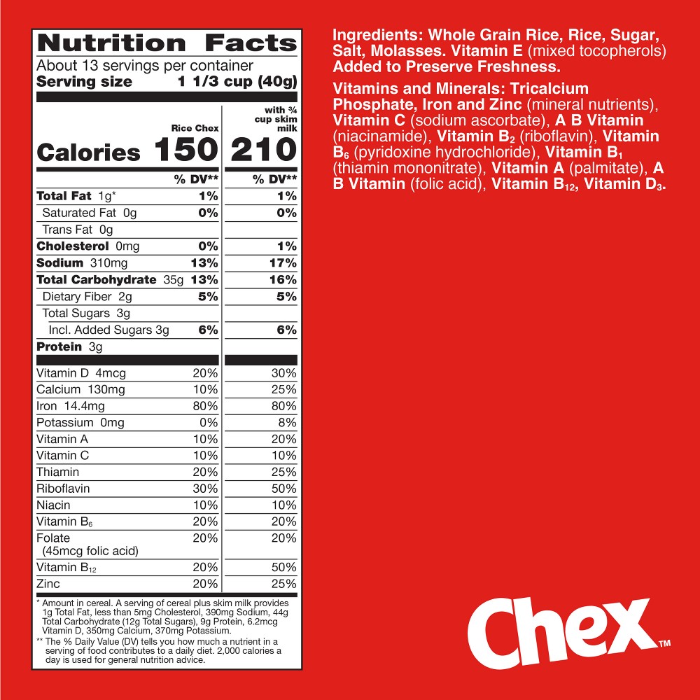 General Mills Rice Chex package