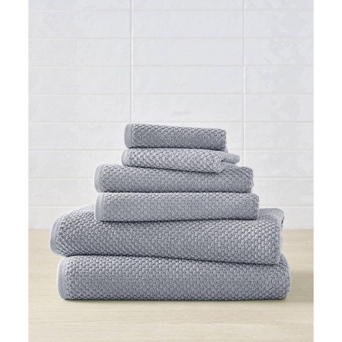 Blue Loom Liam Odor Resistant Cotton 6 Piece Bath Towel Set