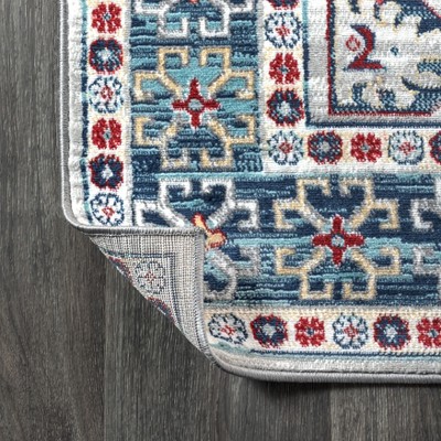 Modern Vintage Moroccan 4'x6' Gray Reversible Synthetic Rug