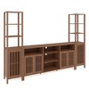Entertainment Center with Bookshelves, Farmhouse TV Stand for 70 Inch TVs - 2 of 4