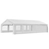 Heavy Duty Wedding Tent & Carport, Portable Garage with Removable Sidewalls, Large Outdoor Canopy with Windows for Event - 4 of 4