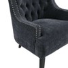 CAVINAS Polyester Accent Chair with Tufted Backrest and Wood Legs,Modern Upholstered Living Room Chairs,Reading Chairs for Living Room - 4 of 4