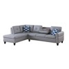 Faux Leather L-Shaped 2-Piece Sectional Sofa with Storage Ottoman & Cup Holders - 4 of 4