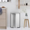 13 Gallon Tall Garbage Can, Stainless Steel Trash Can with Lid Soft Close, Step Pedal, Inner Bucket - 3 of 4