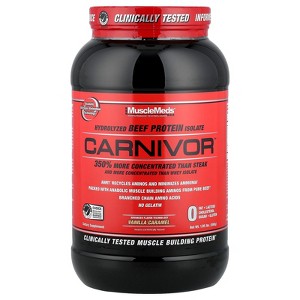MuscleMeds Carnivor™, Hydrolyzed Beef Protein Isolate, Vanilla Caramel, 1.95 lbs (888 g) - 1 of 4