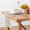 Cotton Gingham Table Runner Brown - Threshold™ - image 2 of 3