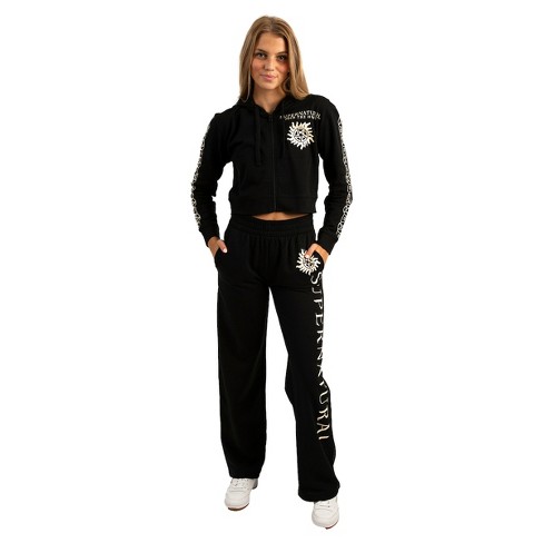 Supernatural Adult Zip Up Hoodie and Jogger Set-S