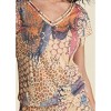VENUS Womens Abstract Mirage V-Neck Romper - 4 of 4
