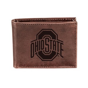 Ohio State, Bi-Fold Wallet, Brown, CH, 100% Genuine Leather - 1 of 1