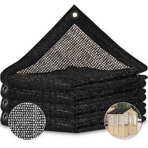EAGLE PEAK 50 Percent UV Protection Plant Shade Cloth Black Tarp for EAGLE PEAK Wood Greenhouse, Black - 1 of 4
