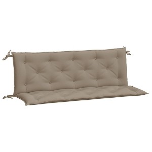 vidaXL Garden Bench Cushions Set in Taupe - Durable Oxford Fabric, Hollow Fiber Filling - 59.1"x19.7"x2.8" for Outdoor/Indoor Use - 1 of 4