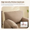 JUJABU 38" Wide Elegant Oversized Chenille Accent Chair with Plush Cushion - 3 of 4