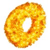 Vickerman Flocked Yellow Artificial Wreath - 3 of 4