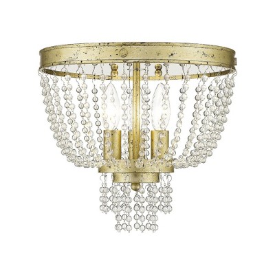 Livex Lighting Valentina 3 - Light Flush Mount in  Winter Gold