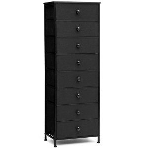 Crestlive Products 8 Drawers Vertical Dresser dressers for bedroom Storage Tower with Sturdy Steel Frame Wood Top Easy Pull Fabric Bins Handles - 1 of 4