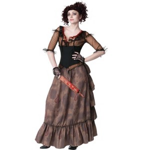 HalloweenCostumes.com Women's Sweeney Todd Mrs. Lovett Dress,  Skirt, Corset, & Gloves - 1 of 4