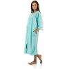 Casual Nights Women's Zipper Front Jacquard Fleece Long Robe Duster - 2 of 3
