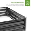 Best Choice Products 6x3x1ft Outdoor Metal Raised Garden Bed for Vegetables, Flowers, Herbs, Plants - 3 of 4