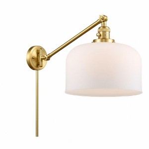 Bell - 1 Light Swing Arm Wall Sconce In Industrial Style-13 Inches Tall and 12 Inches Wide - 1 of 1