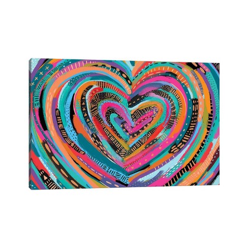 Rainbow Heart Canvas Print