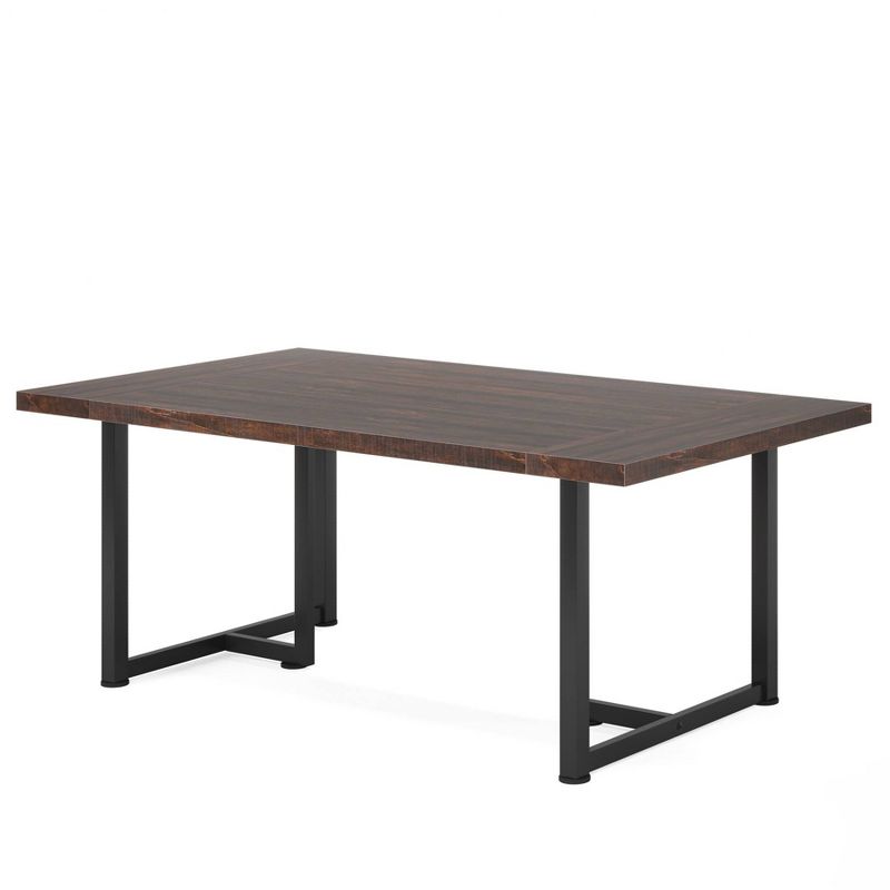 Tribesigns Farmhouse Rectangular Kitchen Dining Table, 1 of 7