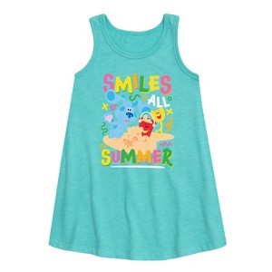 - Blue's Clues & You! - Smiles All Summer Graphic Sleeveless Aline Dress - 1 of 2