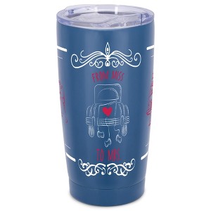 Elanze Designs From Miss to Mrs. Just Got Married Vintage Car Wrap-Around Design 20 Ounce Stainless Steel On-The-Go Coffee Mug, Thermal Travel Tumbler - 1 of 4