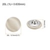 Unique Bargains Blouses Sweater Round Aluminum Cotton Fabric Cloth Covered Buttons 10 Pcs - 2 of 4