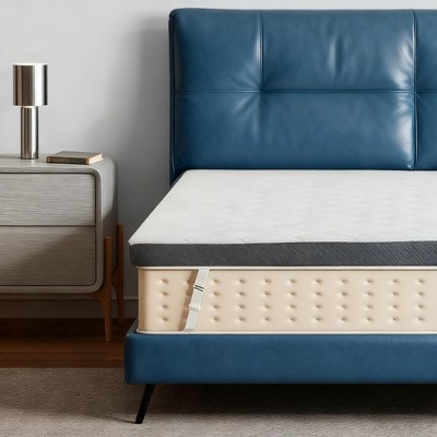 Dyonery 3-Inch Extra Firm Mattress Topper, High-Density Gel Memory Foam Bed Topper, CertiPUR-US Certified, Removable Washable Cover