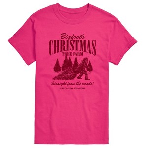 Men's - Instant Message - Bigfoots Christmas Tree Farm Short Sleeve Graphic T-Shirt - 1 of 4