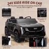 24V Ride on Car, Licensed Battery Powered Electric Vehicle w/Remote Control, Music, LED Lights for Boys Girls - 4 of 4
