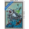 Trends International David Lozeau - Great White Wave Framed Wall Poster Prints - 3 of 4