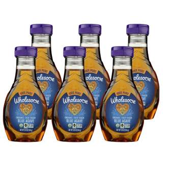 Wholesome Organic Fair Trade 100% Pure Blue Agave - Case of 6/11.75 oz