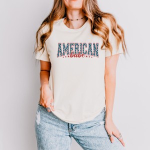 Simply Sage Market American Babe Varsity Short Sleeve Tee - 1 of 4