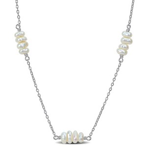 EVERLY JEWELRY | Sterling Silver 4 - 5 mm Freshwater Cultured Pearl Necklace, 17-inch - 1 of 4