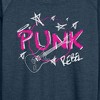 Women's - Instant Message - Punk Guitare Lightweight French Terry Wide Neck Long Sleeve Shirt - 2 of 4