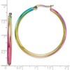 Chisel Stainless Steel Polished Rainbow IP-plated 2.5mm Hoop Earrings - 4 of 4