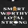 Women's - Disney - Smart Worthy Loyal Strong Fitted Graphic T-Shirt - 2 of 3