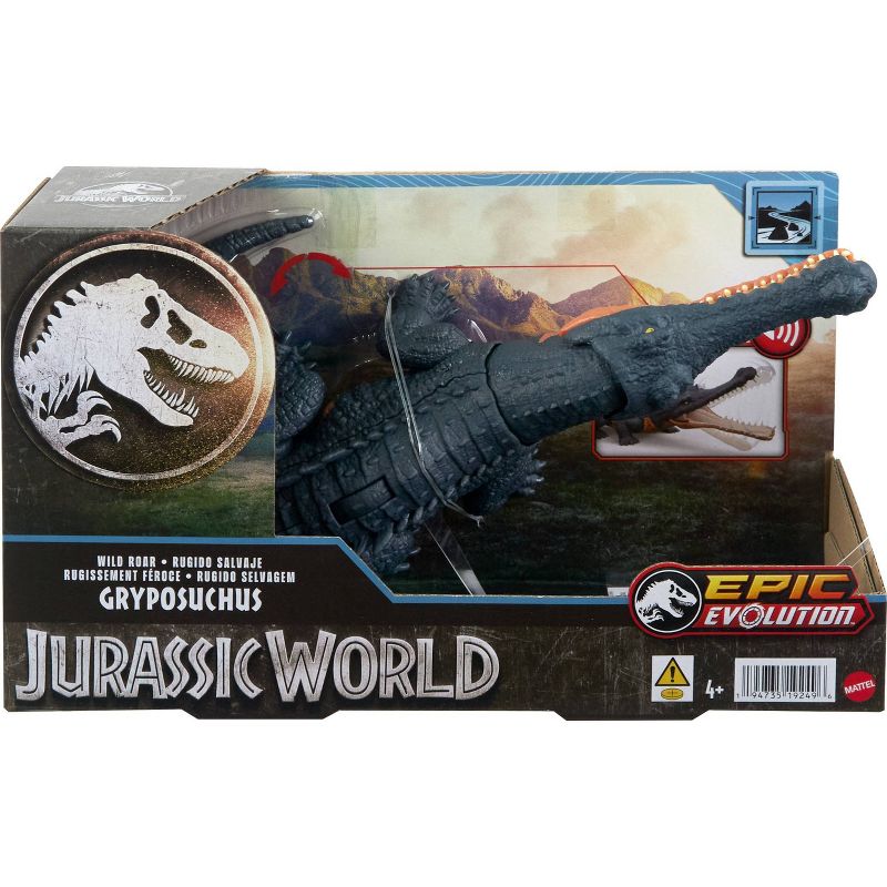 Jurassic World Gryposuchus Wild Roar Action Figure, 3 of 11