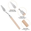 Unique Bargains Stainless Steel Wood Handle Flexible Polished Painting Mixing Scrapers 2 Pcs - 4 of 4