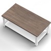 NicBex 48.5 Inch Rectangle Coffee Table with 2-Tier Storage for Living Room,Bedroom,No Assembly Required - 3 of 4