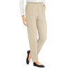 Collections Etc Ladies Pull-On Twill Elasticized Waist Pants - 2 of 4