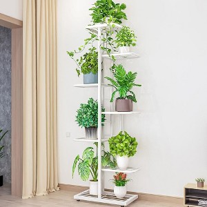 Plant Stand Indoor, 7-Layer 8 Potted Plant Shelf, Flower Rack With Metal, Plants Holders for Patio Gardens Bedroom Corner Living Room Balcony - 1 of 4
