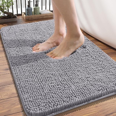 Attop Bathroom Rugs 34x21, Extra Soft Absorbent Chenille Bath Rugs, Rubber Backing Quick Dry