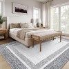 Machine Washable Carpet, Non-Slip And Non-Linting, Large Indoor Carpet, Modern Border Low Pile Foldable Carpet, Bedroom, Living Room, Kids Room - 3 of 4