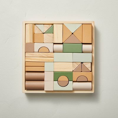 Classic ABC Wooden Blocks - 100 Pieces