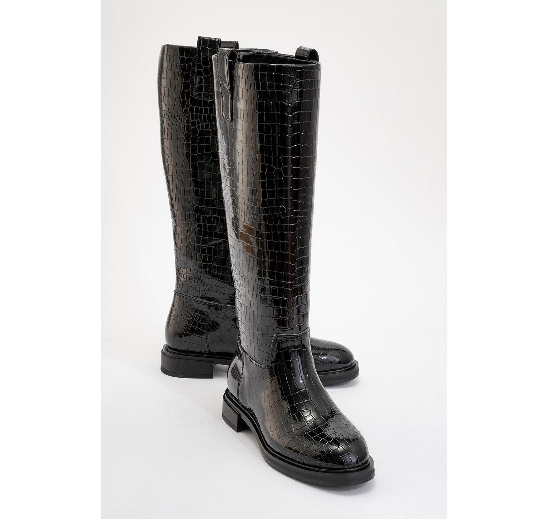Alaska Black Pattern Western Boot (Women) | Prologue Shoes