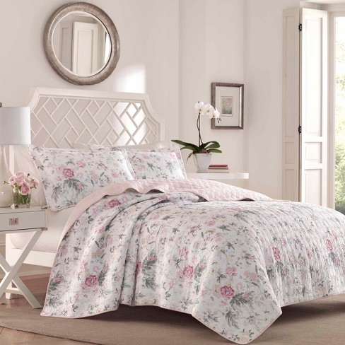 Pink Breezy Floral Quilt Set Laura Ashley Target